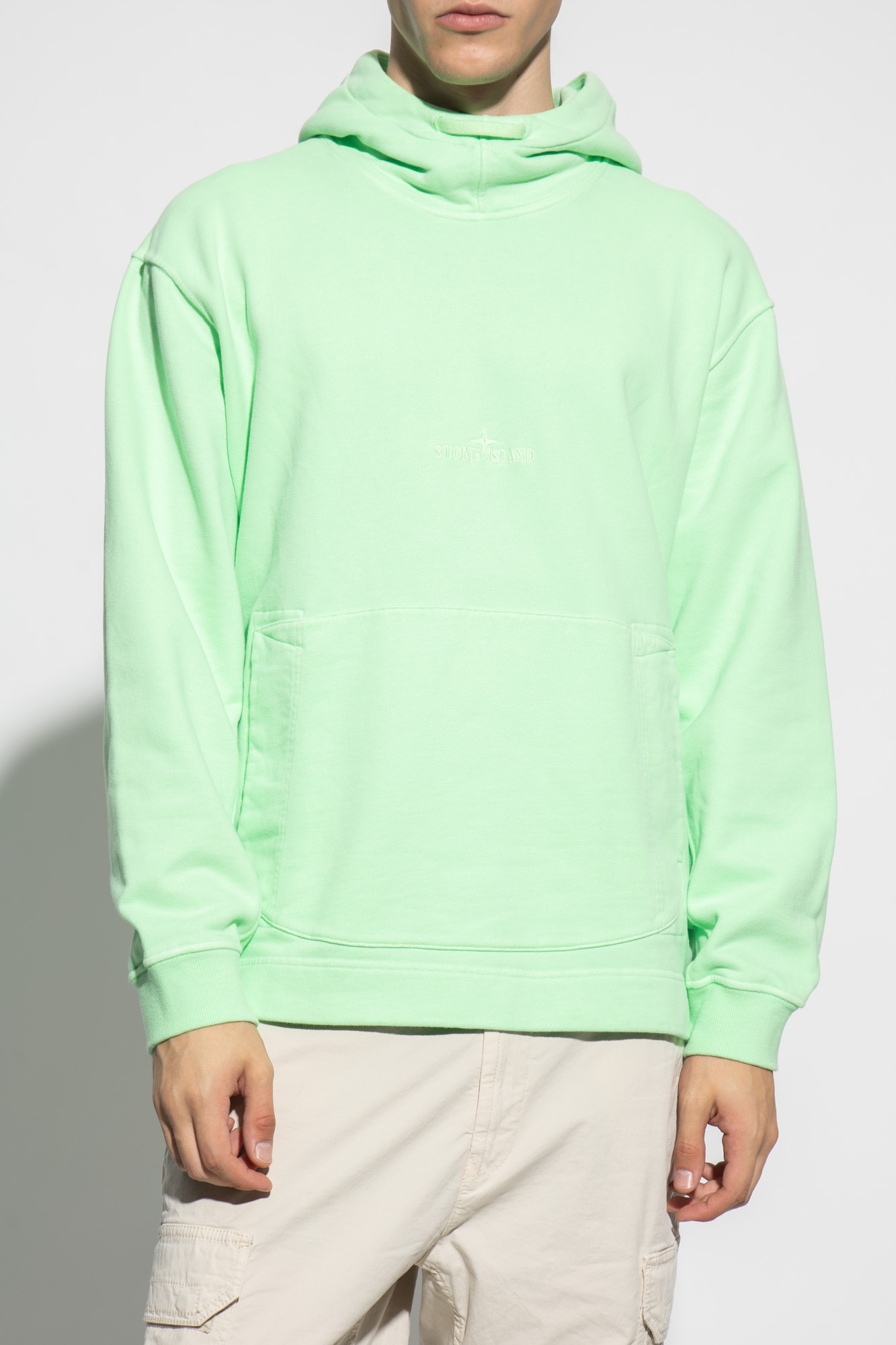 Stone island hot sale hoodie green